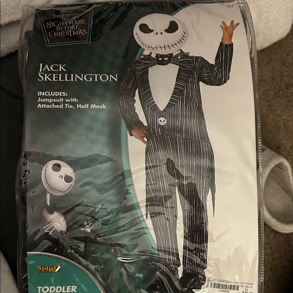 Spirit Jack Skellington Kids Costume - Black and White